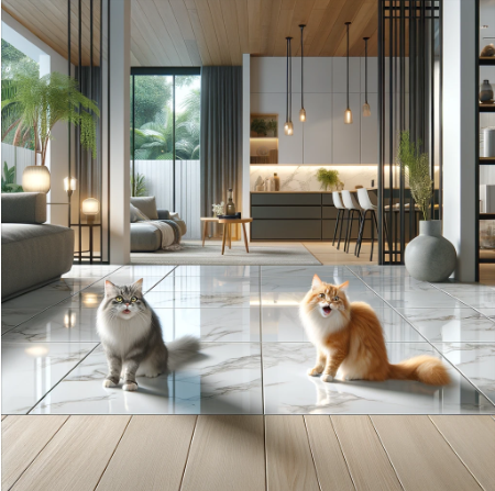반려동물과 함께 사는 집을 위한 타일 선택