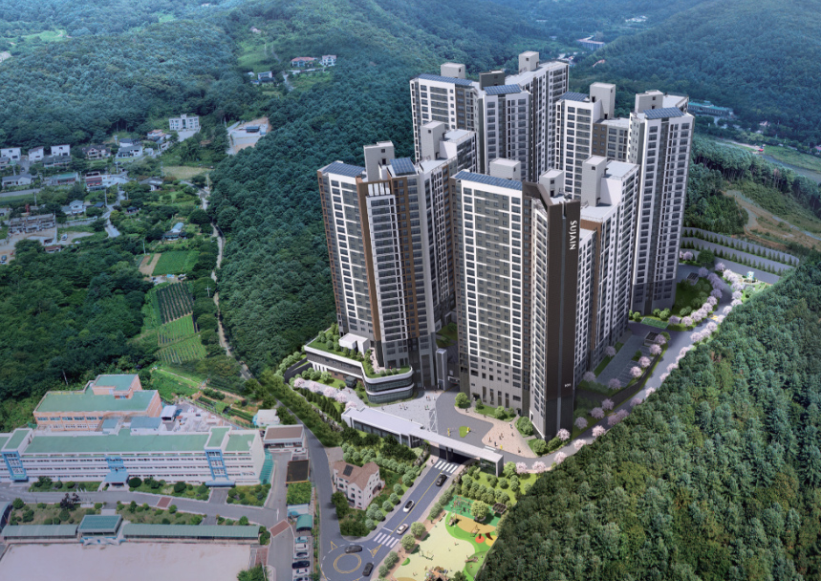 청평 수자인 더퍼스트 단지 배치도