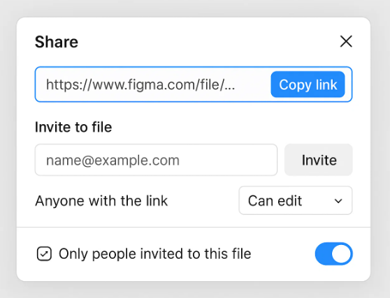피그마 링크 공유