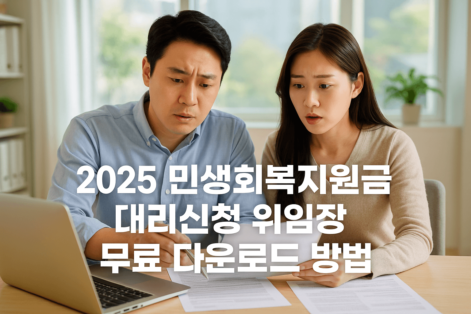 2025 민생회복지원금 대리신청 위임장 무료 다운로드 방법