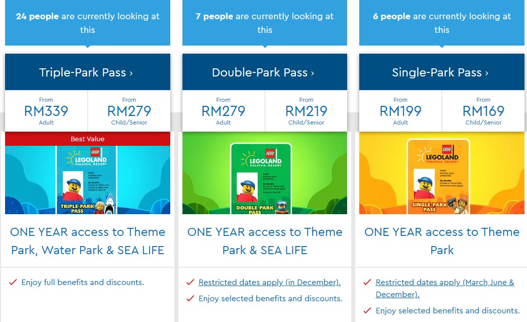 조호바루-레고랜드-가격