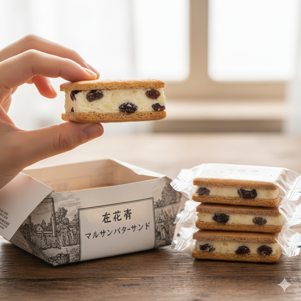 화이트 초코릿과 비스킷으로 어우러진 샌드