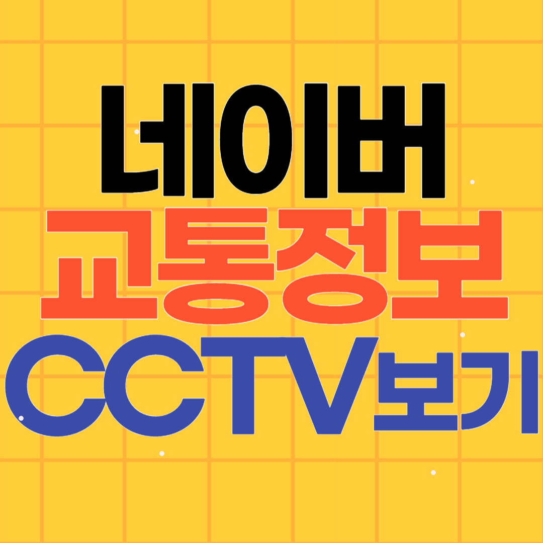 네이버 고속도로 교통정보 CCTV보기