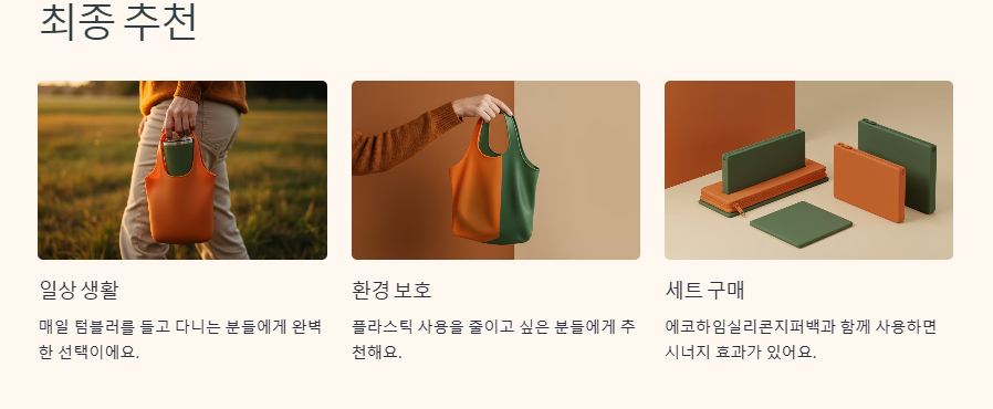 에코하임실리콘백