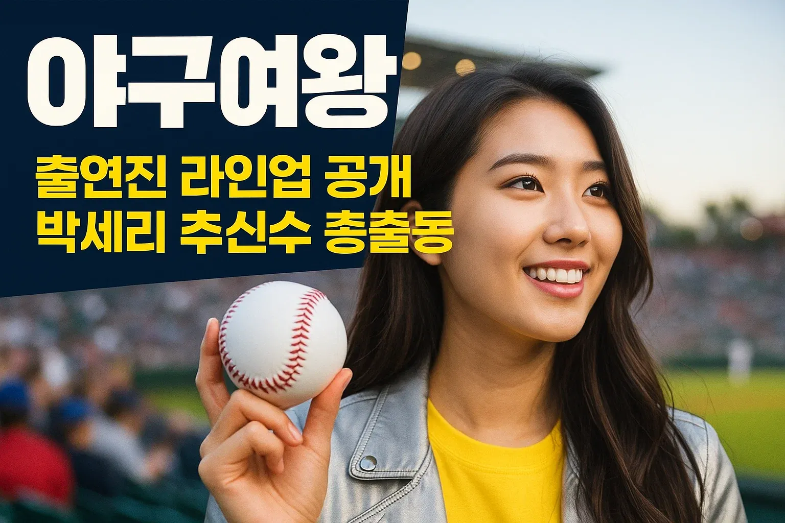 야구여왕 출연진 라인업 공개 박세리 추신수 총출동