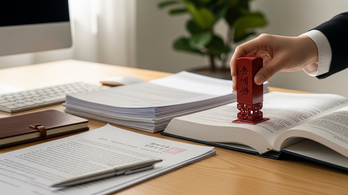 날인&amp;#44; 법원제출서류