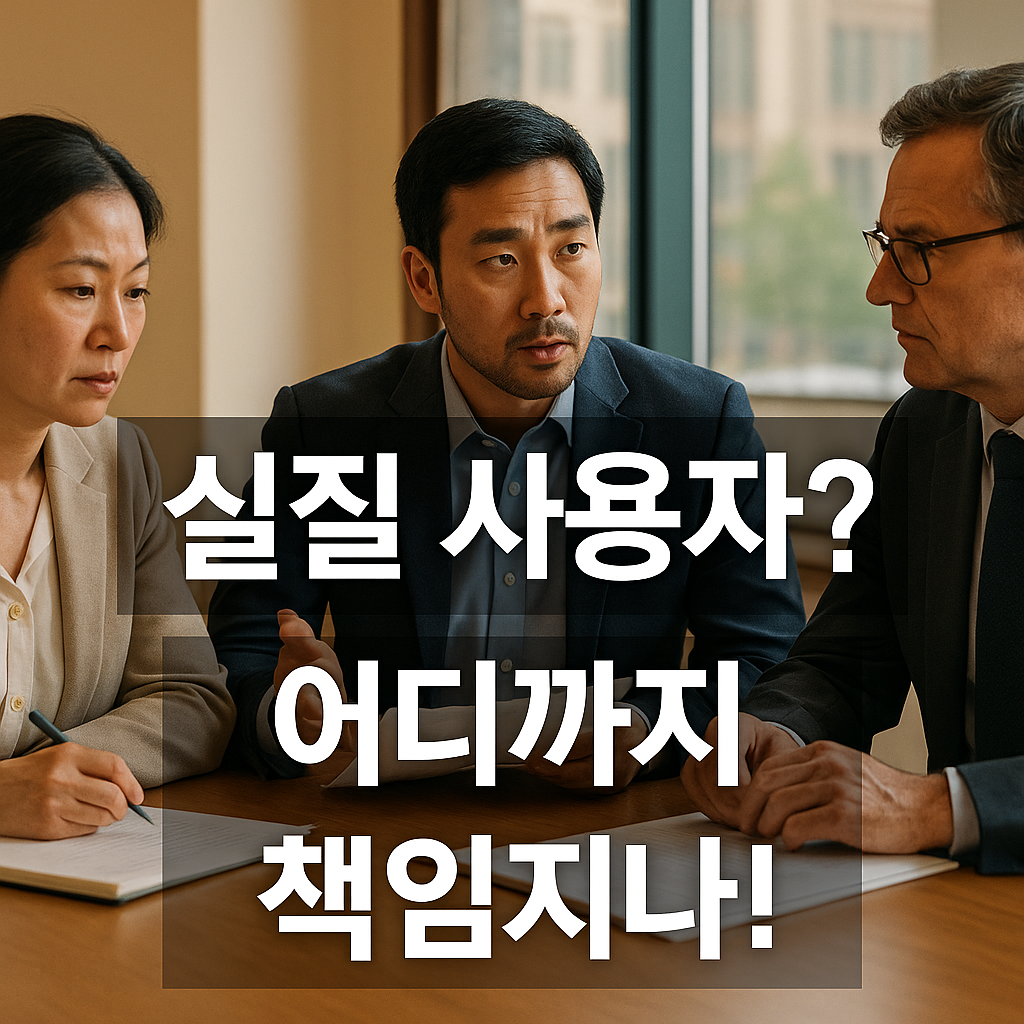 실질사용자 어디까지 책임지나