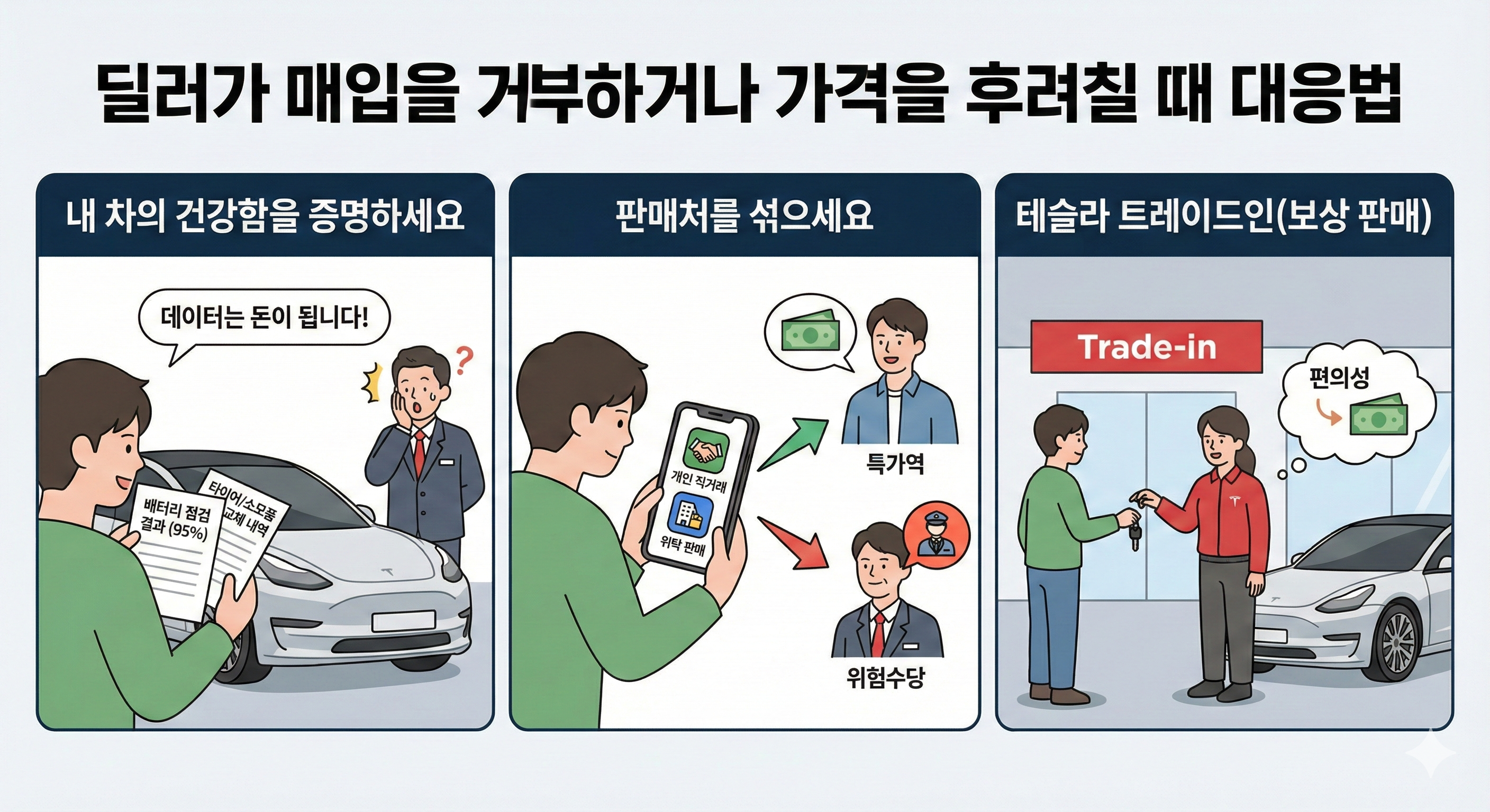 딜러가 매입을 거부하거나 가격을 후려칠 때 대응법