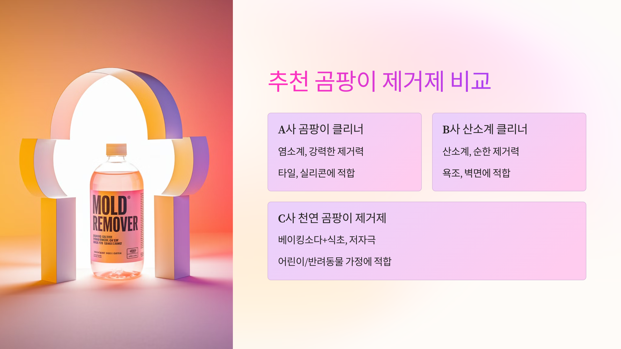🛒 추천 곰팡이 제거제 비교