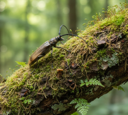 집 주변에서 발견한 하늘소