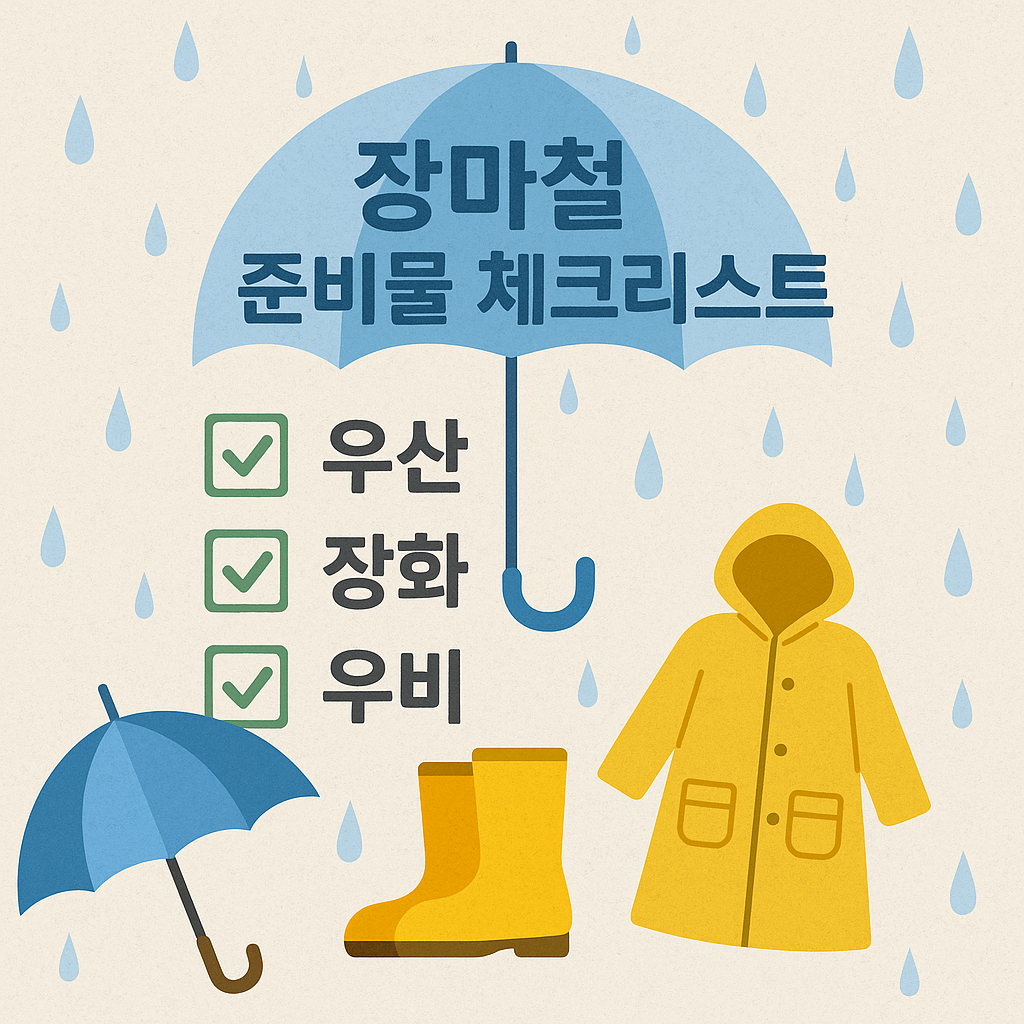장마철 준비물 체크리스트