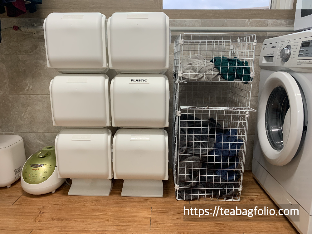 다이소-네트망-빨래바구니-완성