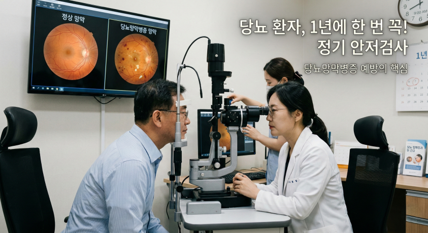 당뇨 환자가 1년에 한 번 꼭 안저검사를 받아야 하는 이유
