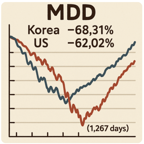 한국 vs 미국 MDD