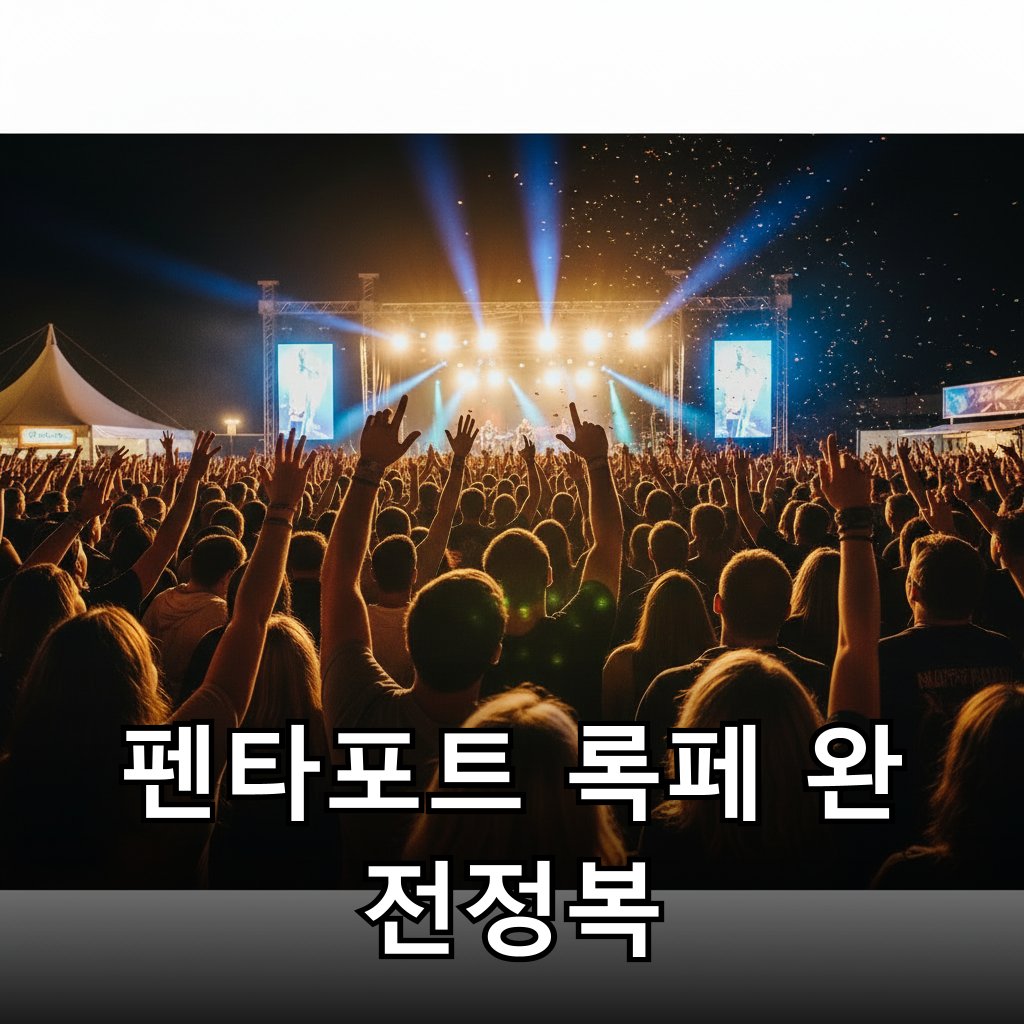 활기 넘치는 록 페스티벌 현장의 관객들
