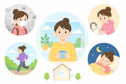 미세먼지 많은 날 생활 리듬 관리 장면10