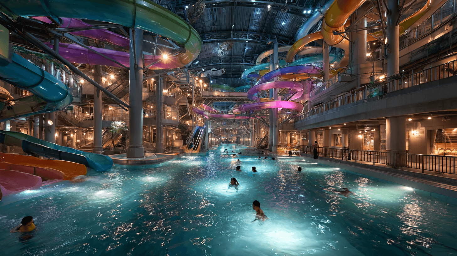 워터파크-워터-슬라이드-이미지