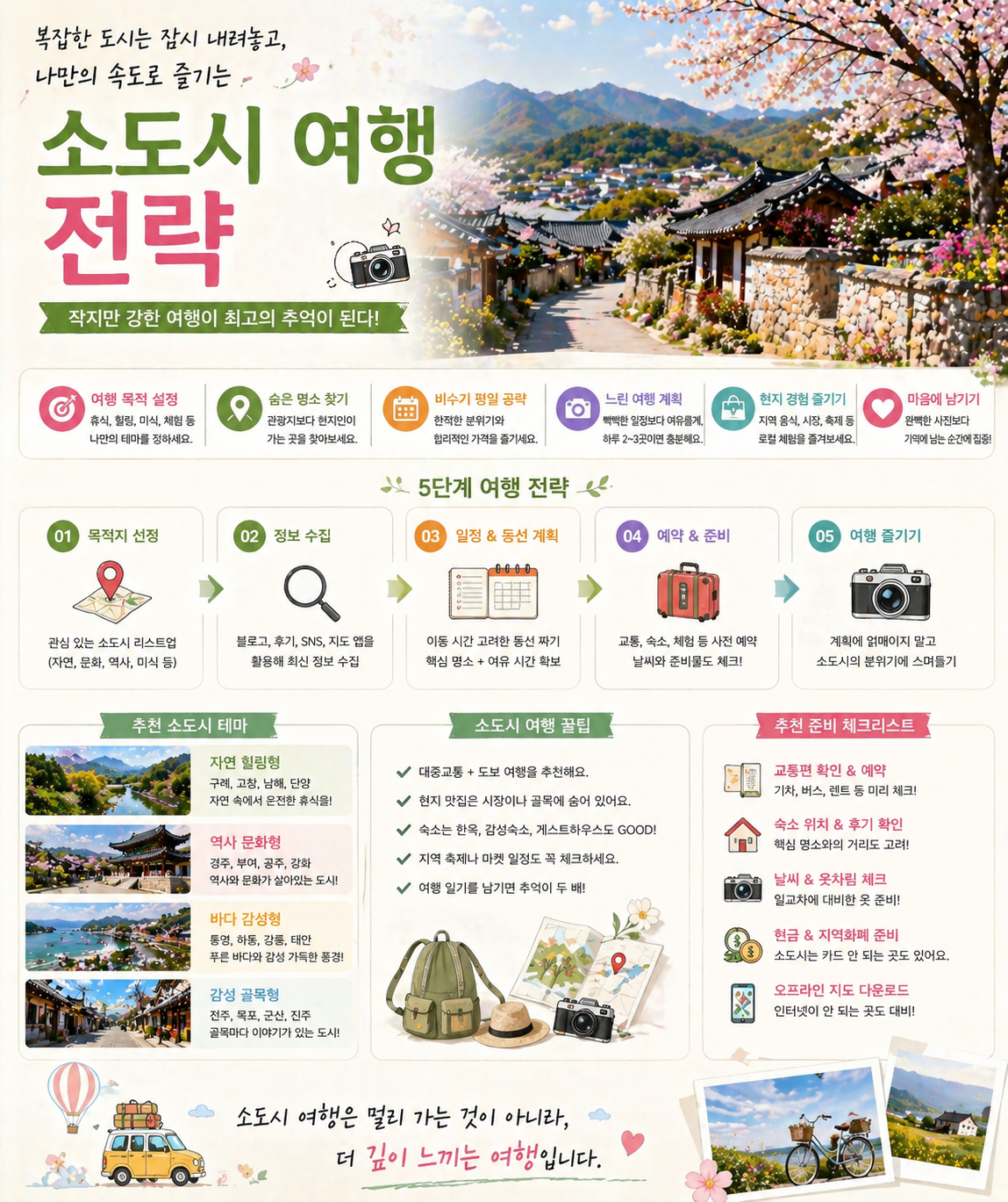 소도시 여행 전략 관련 사진