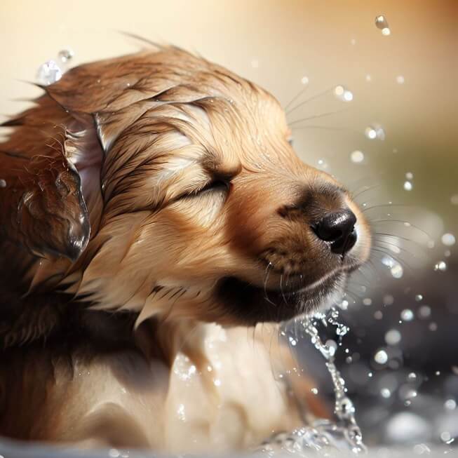 반려견의 올바른 목욕 주기