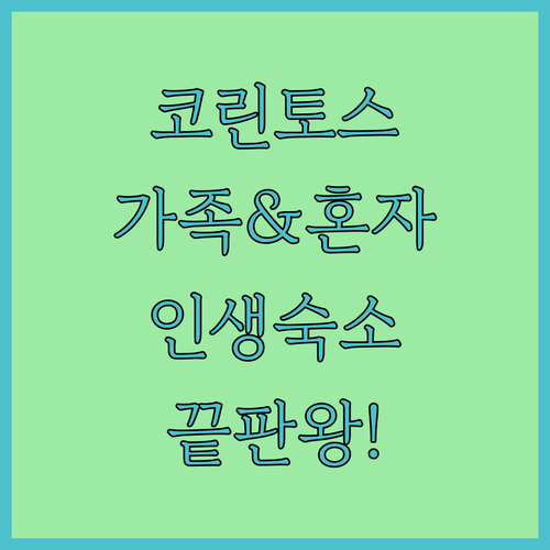 가족 여행과 나홀로 여행에 딱 맞는 ..