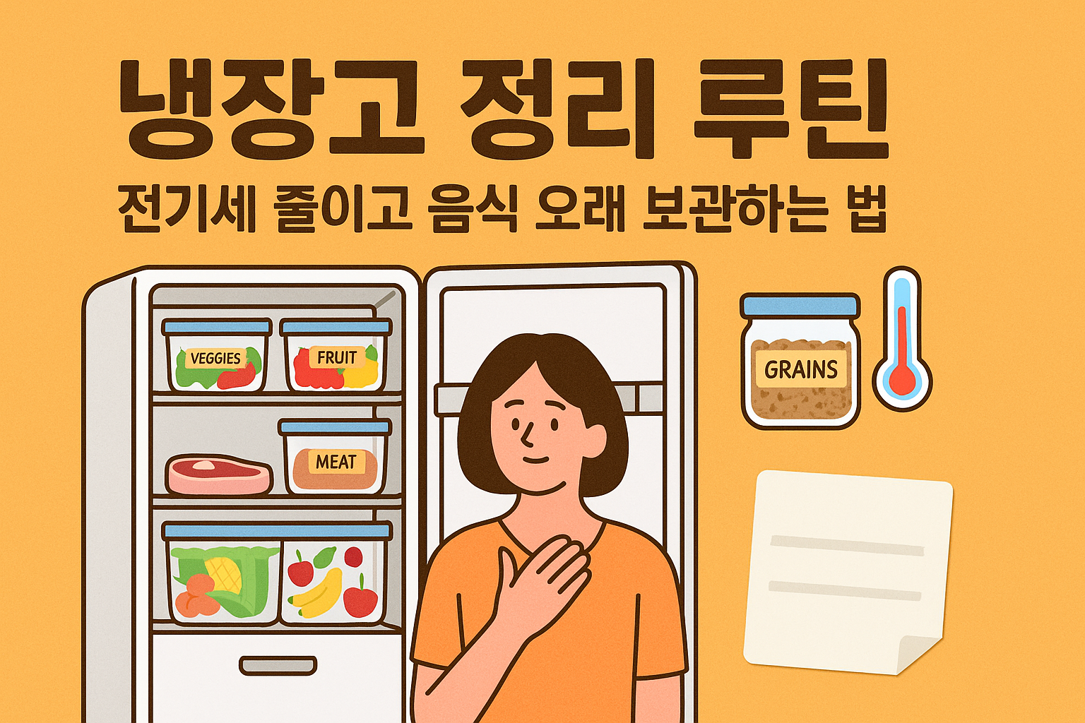 냉장고 정리 루틴