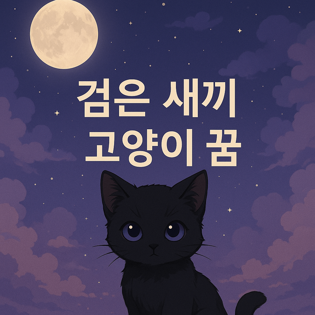 검은 새끼 고양이 꿈 해몽