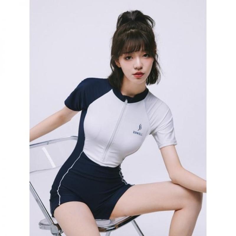 여자 강습용수영복 실외 반소매 서핑 성인용 실내 써피수영복