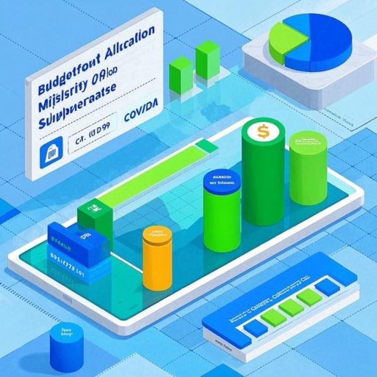 2025년 1차 추경 부처별 예산 배분을 한눈에 보여주는 인포그래픽, 주요 부처와 투입 사업, 코로나19와의 비교, 국가채무 증가와 경기부양 효과를 시각적으로 표현한 현대적 디자인