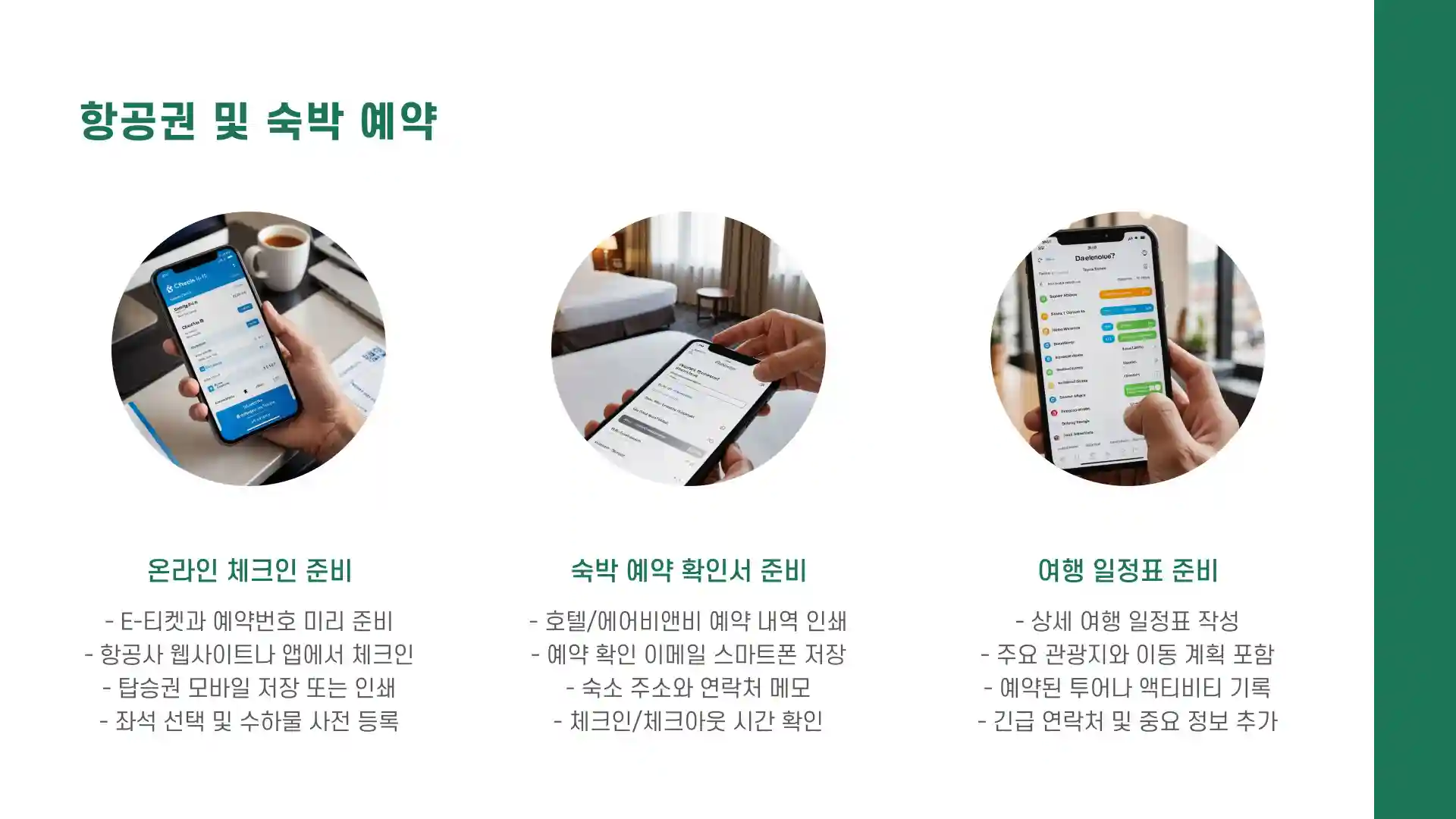 해외 여행 준비물 체크리스트