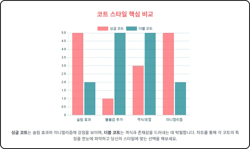 더블 코트 코디 성공 공식