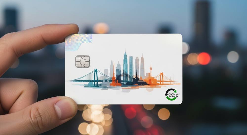 교통카드 사용하는 사진