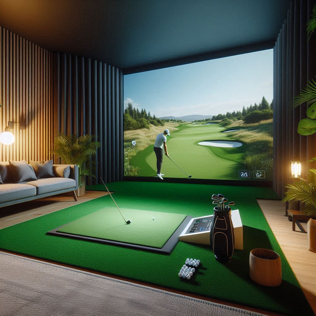 스크린골프장 배경