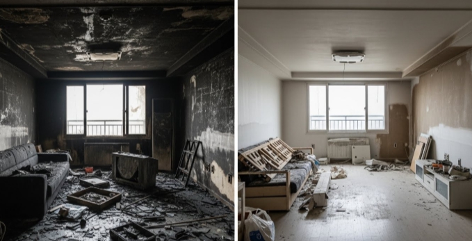 장성 화재청소 전문업체