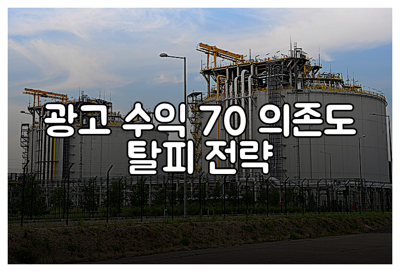 광고 수익 70 의존도 탈피 전략