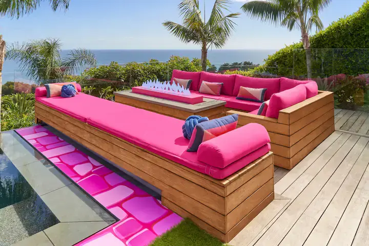 바비 드림하우스 야외 벤치