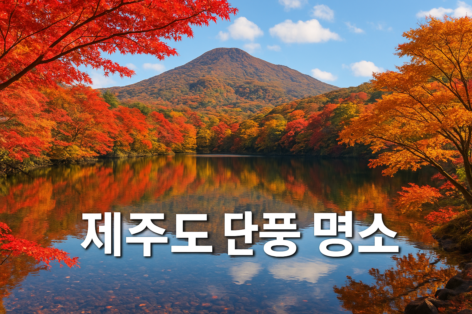 제주도 단풍 명소 가을여행