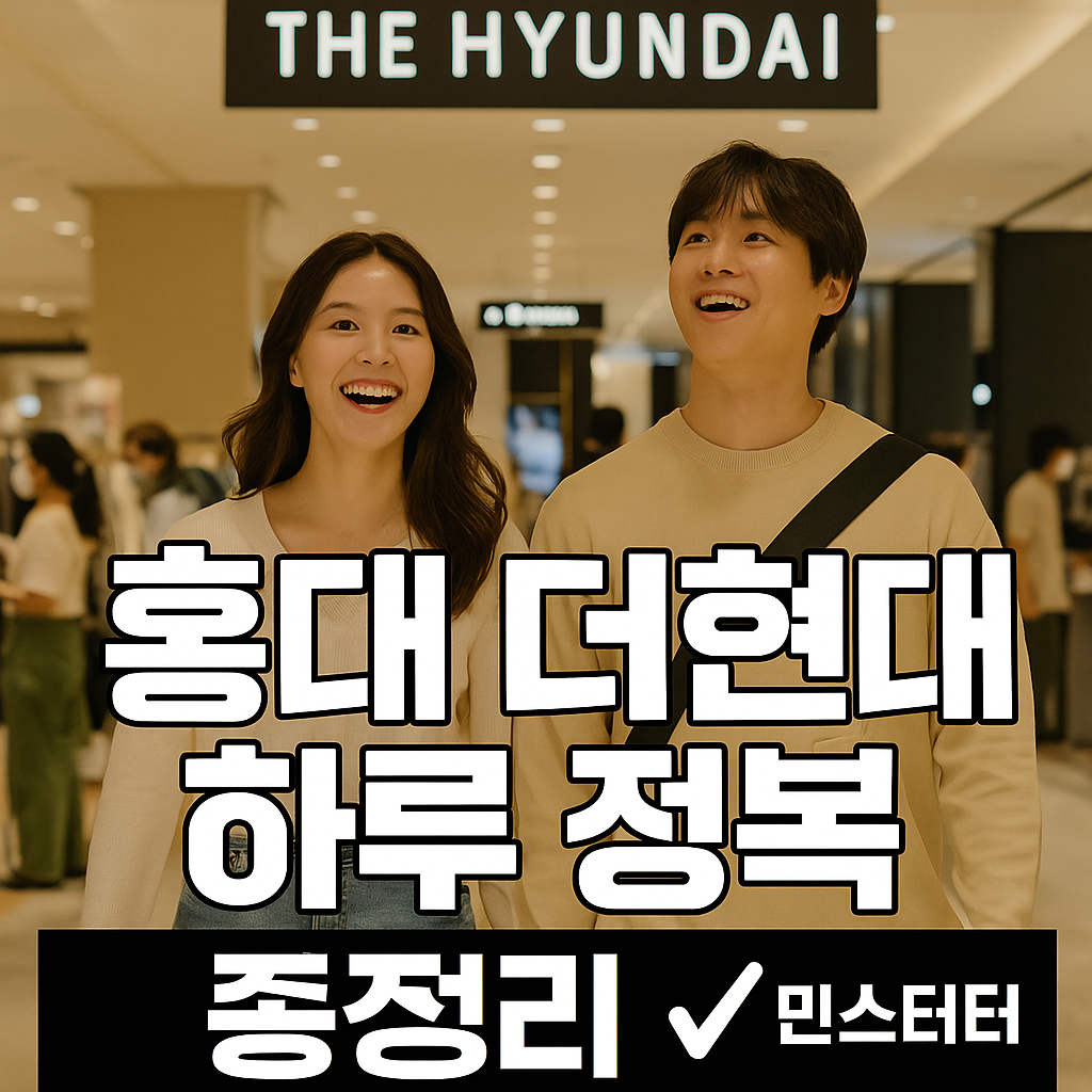 홍대 놀거리 가볼만한곳 더현대 하루정복 ✅