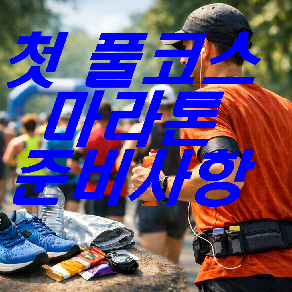 첫 풀코스 마라톤 준비! 체크리스트 정리