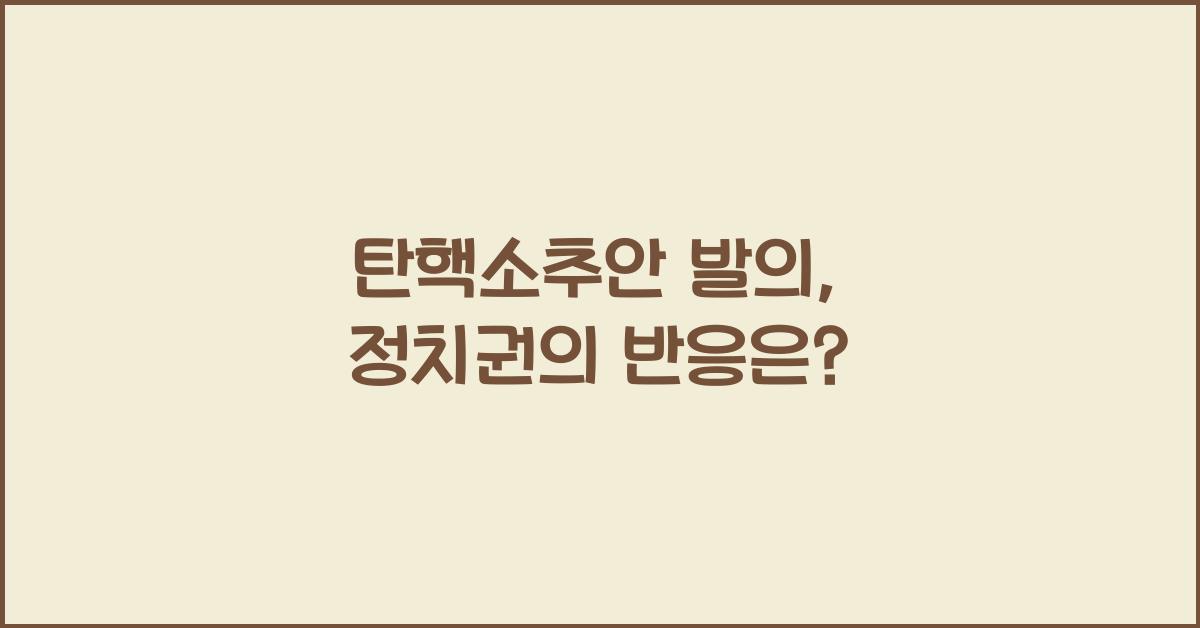 탄핵소추안 발의