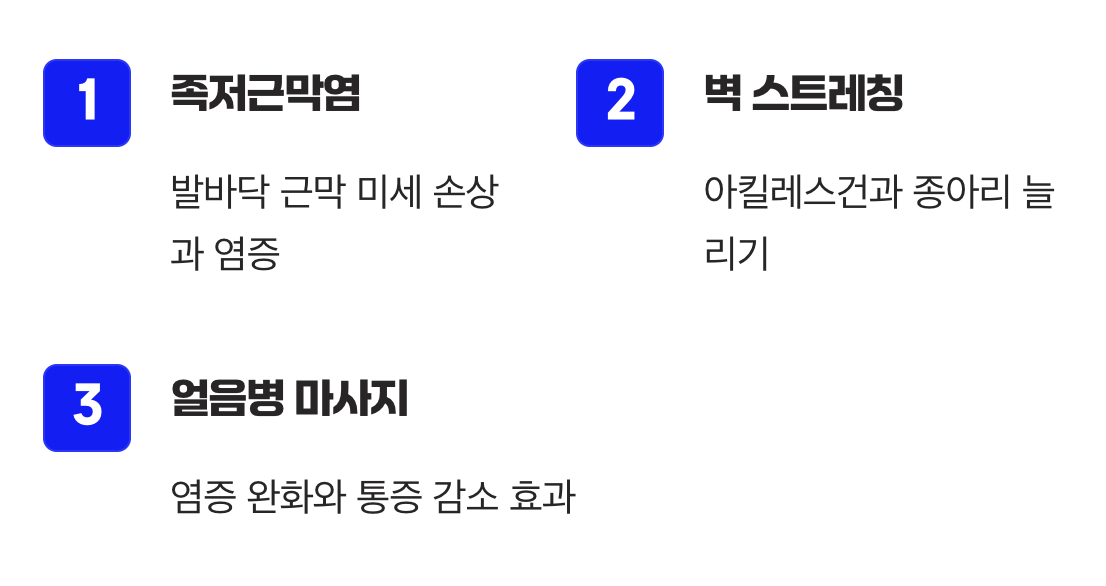 아침 첫걸음, 뒤꿈치가 찢어질 듯 아프다면