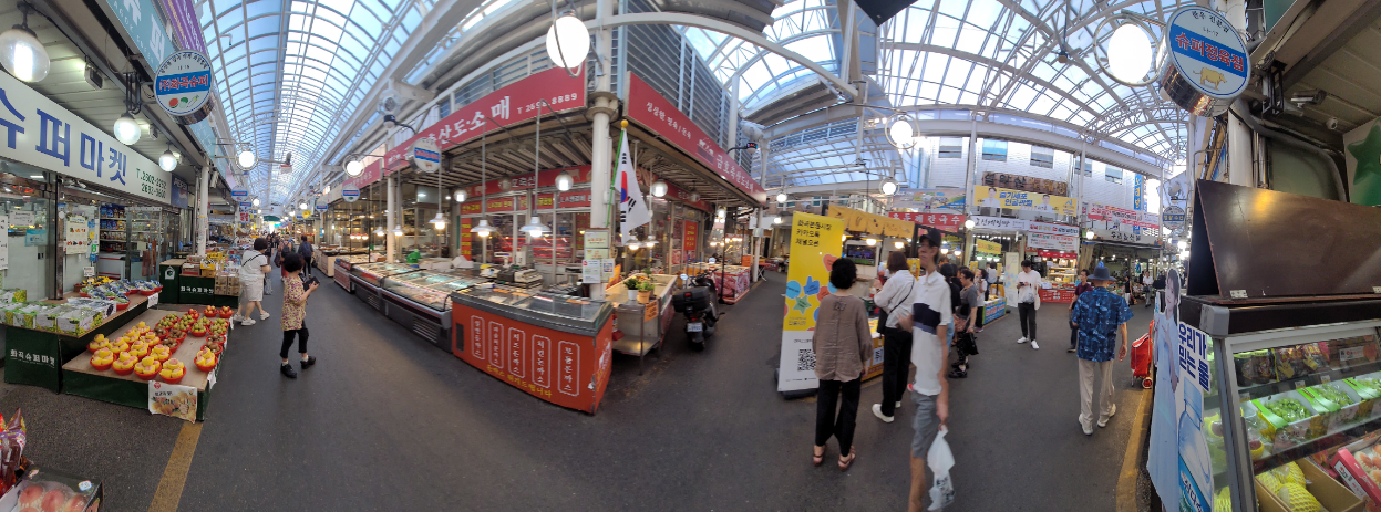 시장 전경