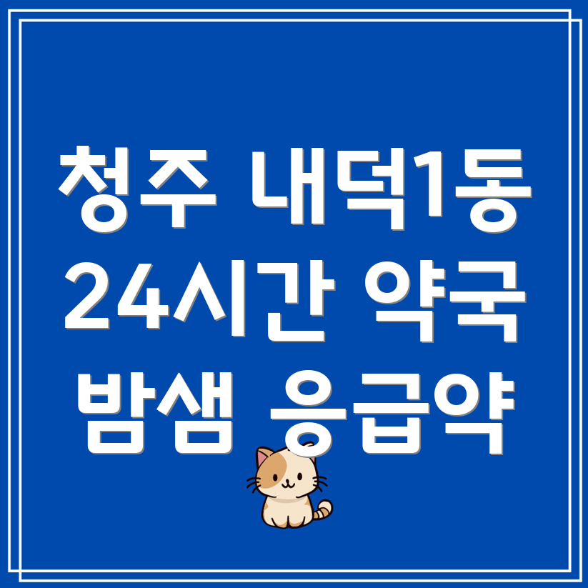 청주 내덕1동 24시간 약국