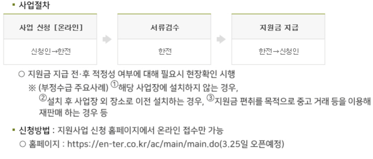소상공인 에어컨/고효율기기 지원 신청방법