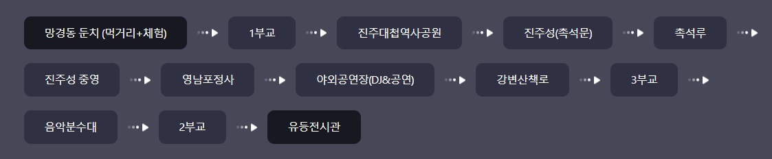 진주남강 유등축제 일정