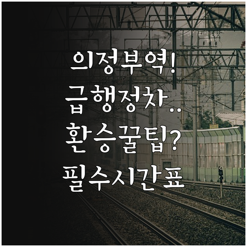 1호선 의정부역 시간표 정보 급행 정..