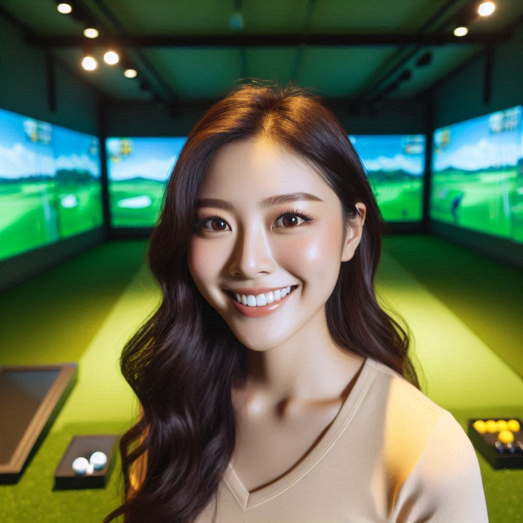 실내골프연습장 배경