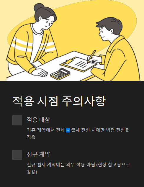 적용 시점 주의사항