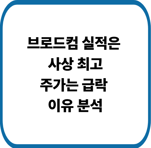 브로드컴 실적은 사상 최고, 주가는 급락