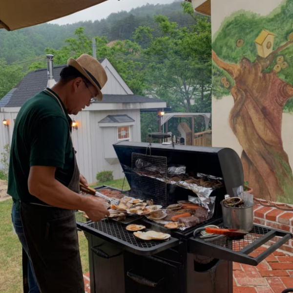 노닐다 B&amp;B 석식메뉴 바비큐