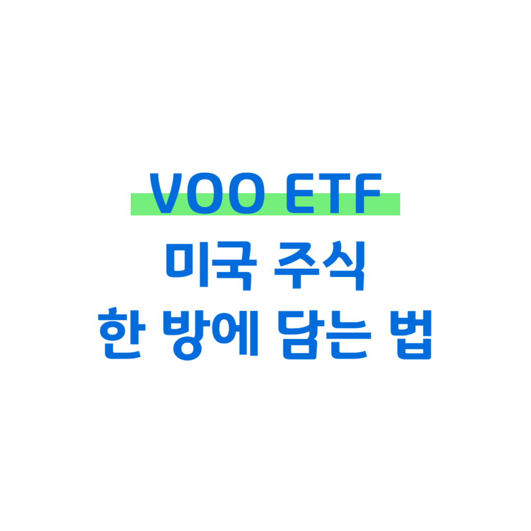 VOO ETF 미국 주식 한 방에 담는 법 썸네일